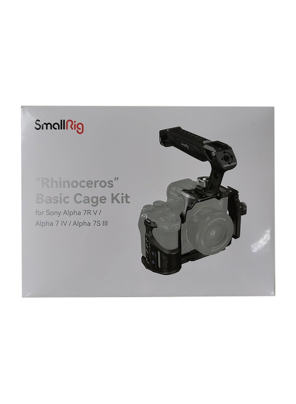 SmallRig "Rhinoceros" Basic Cage Kit for Sony A 7R V/A 7 IV / A7S III, 3708, Black