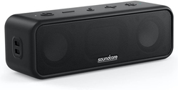 Anker Soundcore 3 IPX7 Waterproof Bluetooth Speaker with Stereo Sound, A3117011, Black