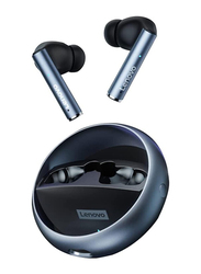Lenovo LP60 True Wireless Bluetooth 5.0 In-Ear Earbuds with Microphone and Charging Case, Black/Silver