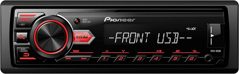 Pioneer MVH-85UB Digital Media Car Stereo Receiver with USB, Auxiliary MP3 Playback Mixtrax & Media App Control, Black