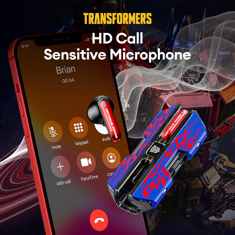 Zombies Cat Transformers TF-T01 True Wireless/Bluetooth In-Ear Earbuds, Blue