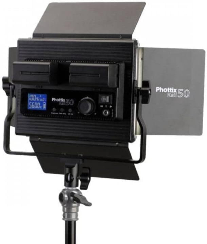 Phottix Kali50 Studio LED Twin Kit Set, Black