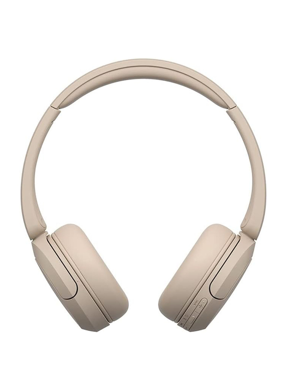 Sony WH-CH520 Wireless/Bluetooth On-Ear Headphone with Mic, Cream