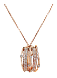 Liali Jewellery Midnight 18K Rose Gold Pendant for Women, Rose Gold