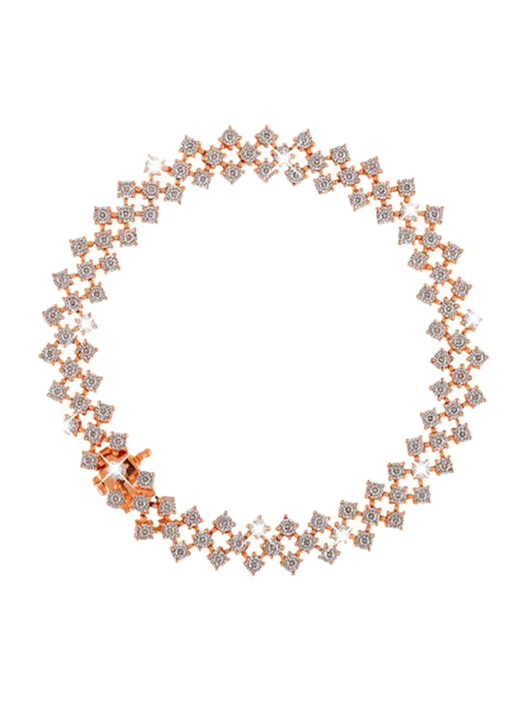 Liali Jewellery Midnight 18K Rose Gold Bangle for Women with 360 Diamond,  Rose Gold | DubaiStore.com - Dubai