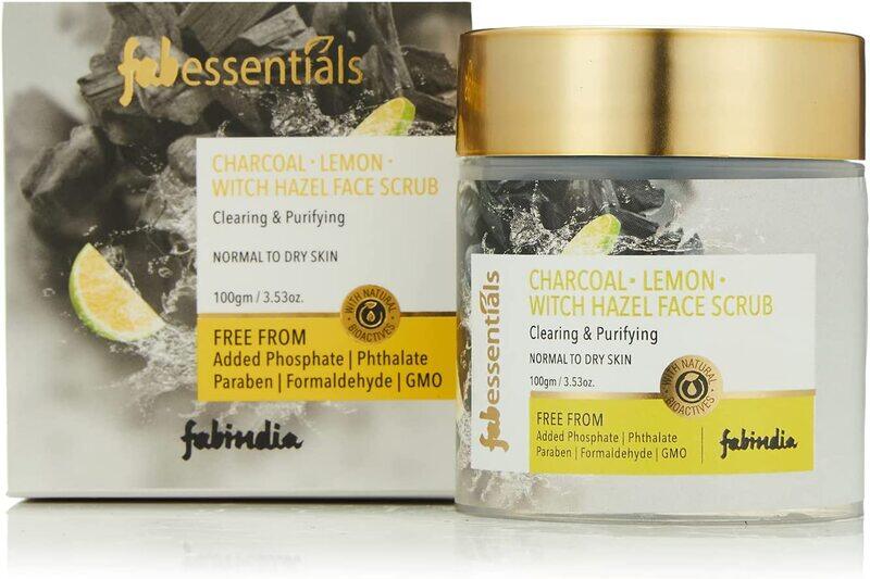 

Fabessentials Charcoal Lemon Witch Hazel Face Scrub, 100gm