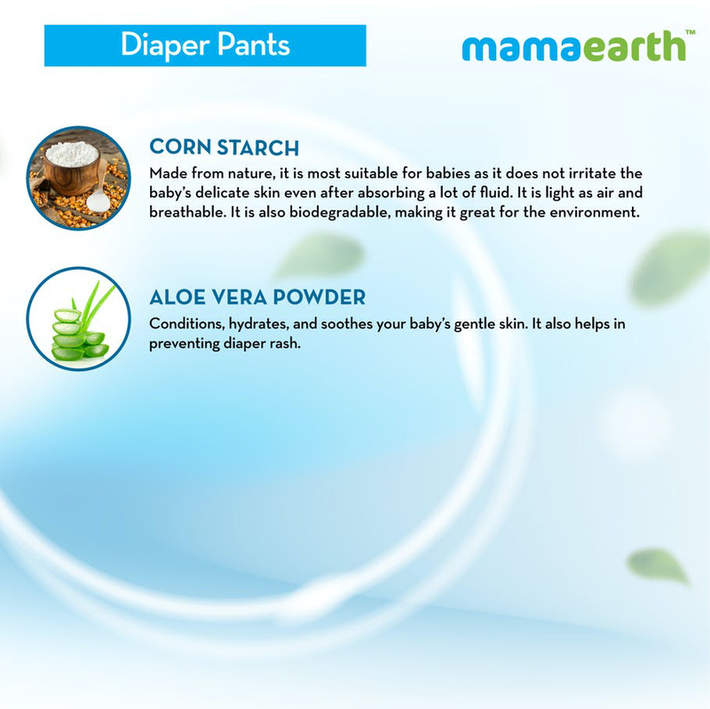 Mamaearth Plant Based Diaper Pants, Size NB, 3-5 kg, 40 Count