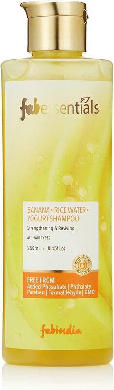 

Fabessentials Banana Rice Water Shampoo for All Hair Types, 250ml