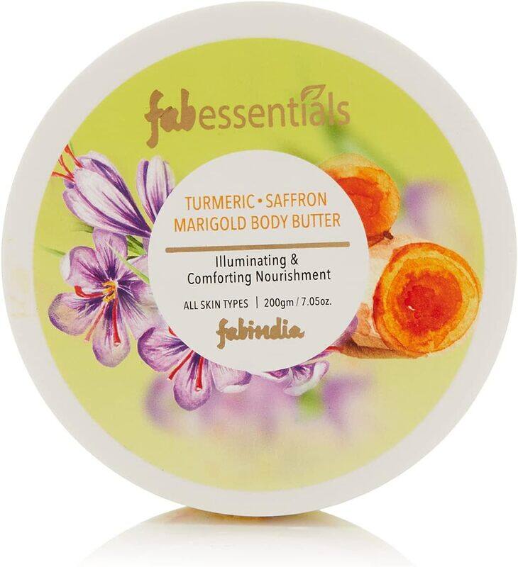 

Fabessentials Turmeric Saffron Marigold Body Butter, 200gm