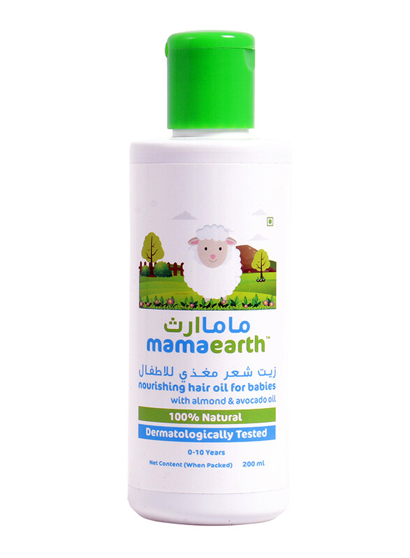 

Mamaearth 200ml Nourishing Hair Oil with Almond & Avocado Oil for Kids