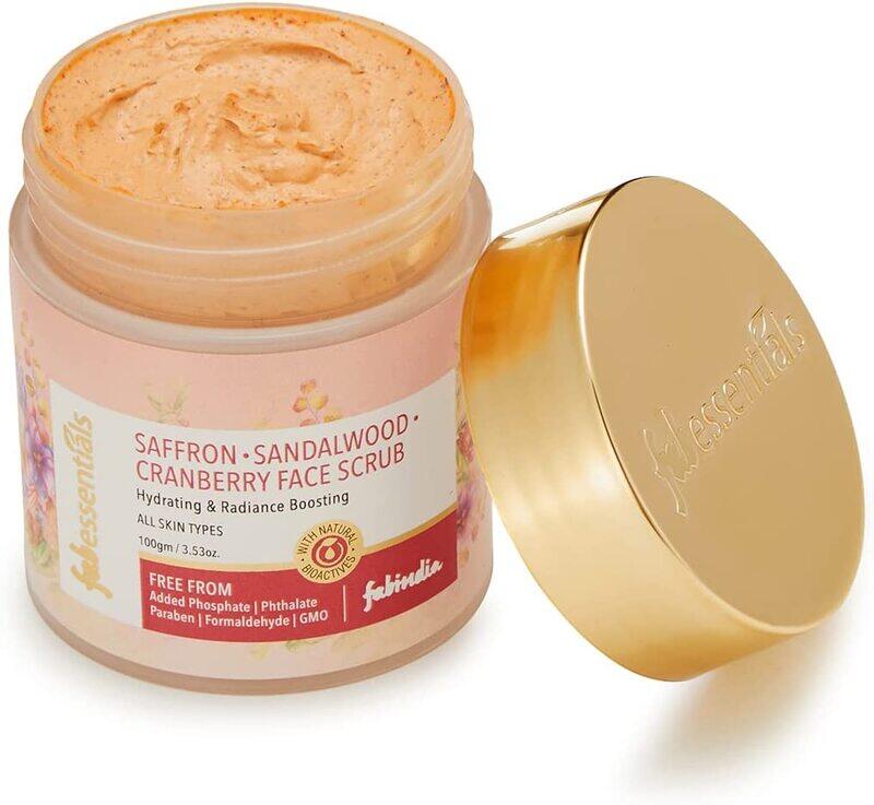 

Fabessentials Saffron Sandalwood Cranberry Face Scrub, 100gm
