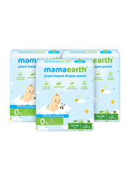 Mamaearth Plant Based Diaper Pants, Size NB, 3-5 kg, Combo Pack, 3 x 40 Count