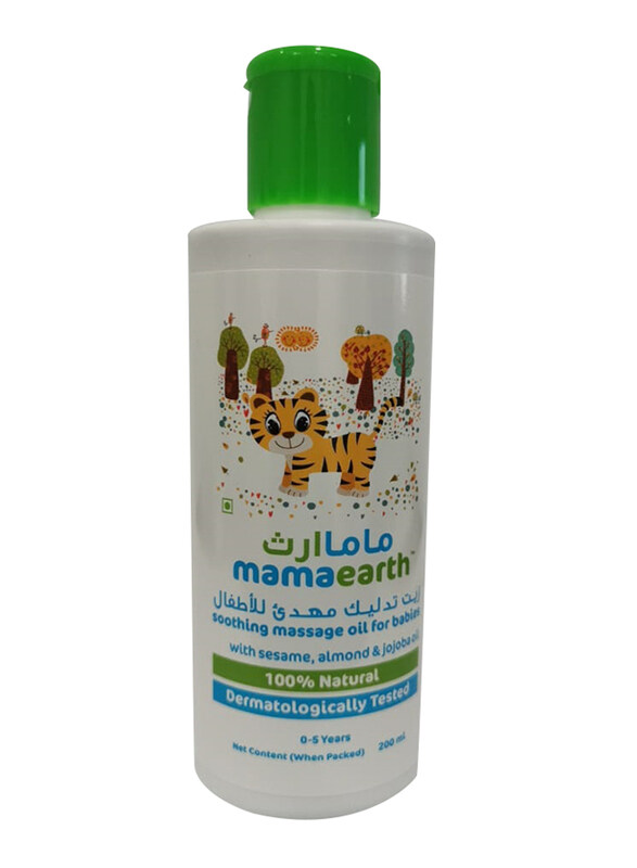 

Mamaearth 200ml Soothing Massage Oil with Sesame, Almond & Jojoba Oil for Babies