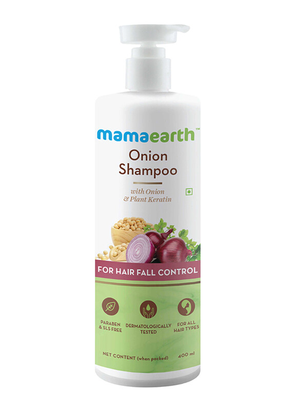 

Mamaearth Onion Shampoo for All Hair Types, 400ml