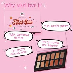 POPxo by MyGlamm 12 Eyeshadow Eye Kit - Nood Crew