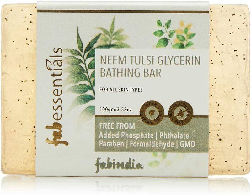 

Fabessentials Neem Tulsi Glycerine Bathing Bar, 100gm