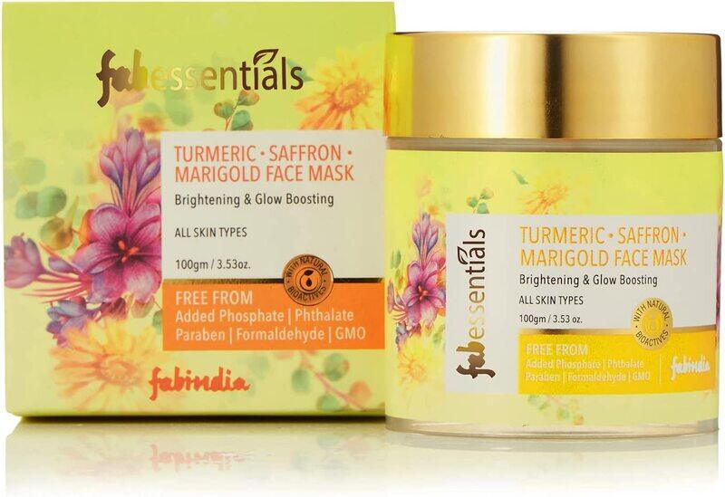 

Fabessentials Turmeric Saffron Marigold Face Mask, 100gm