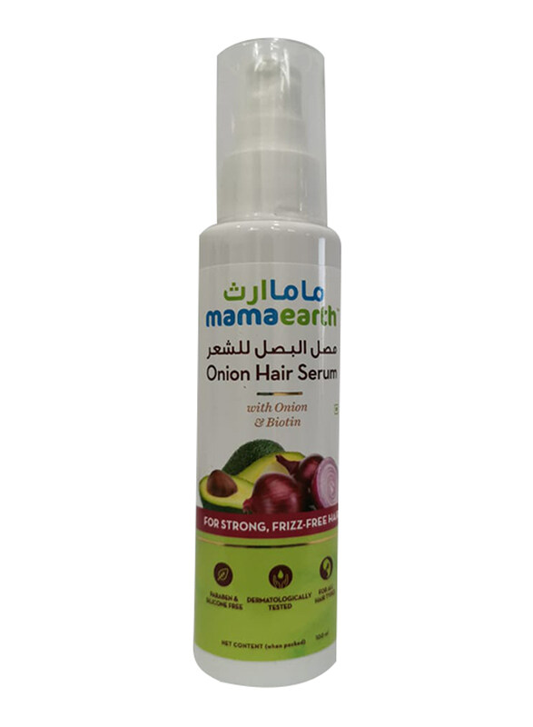 

Mamaearth Onion Hair Serum with Onion & Biotin for Frizz-Free Dry Hair, 100ml