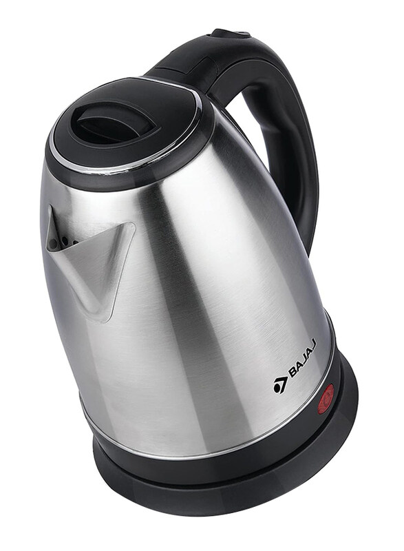 Bajaj 1.8L Stainless Steel Electric Kettle, KTX 1.8 L DLX, Silver