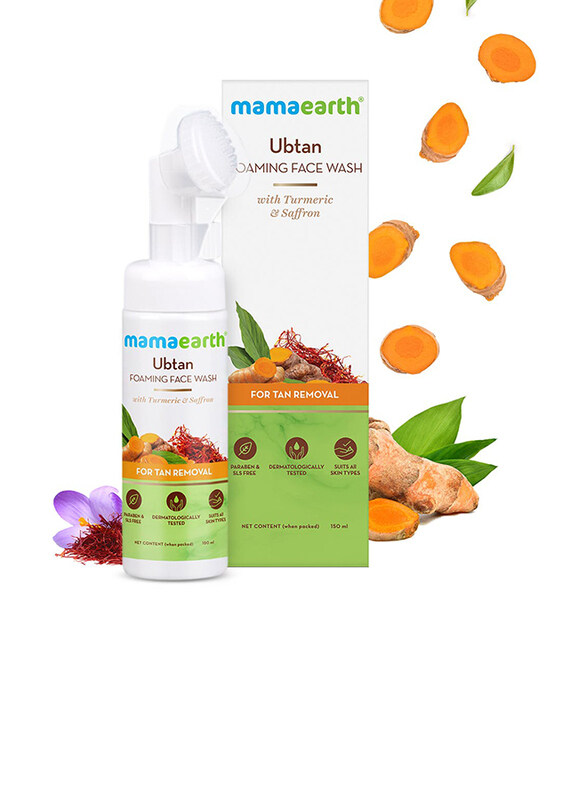 

Mamaearth Ubtan Foaming Face Wash with Brush, 150ml