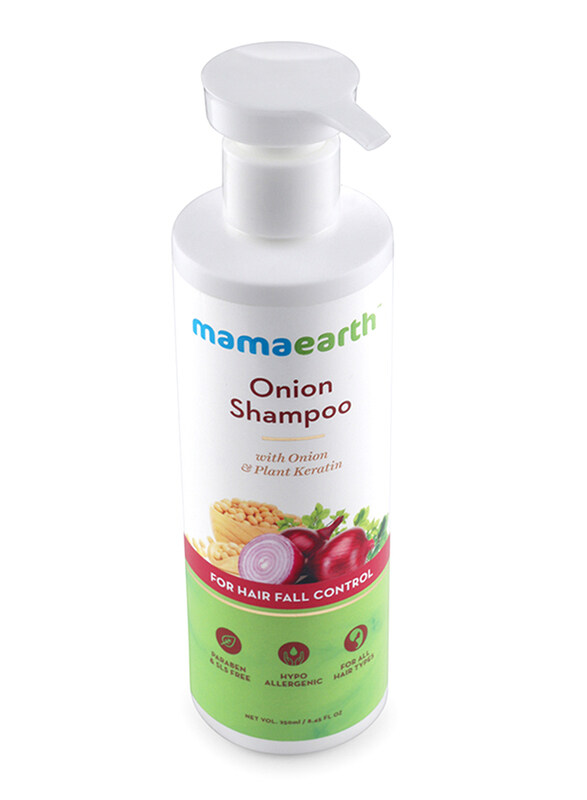 

Mamaearth Onion Shampoo for Hair Fall Control, 250ml