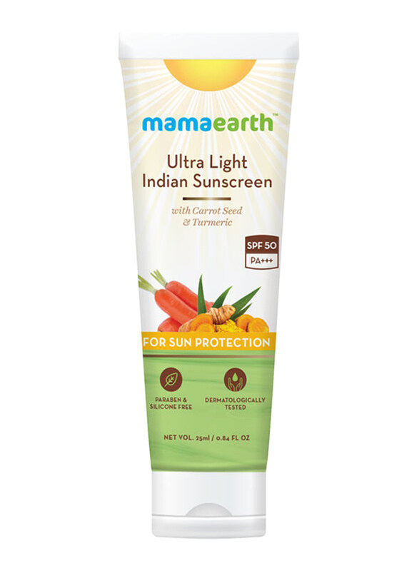 

Mamaearth Ultra Light Indian Sunscreen SPF 50, 25ml