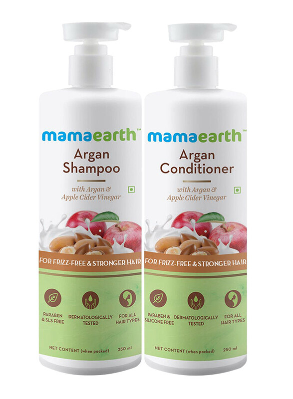 

Mamaearth Argan Shampoo and Conditioner Combo Set for All Hair Types, 2 x 250ml