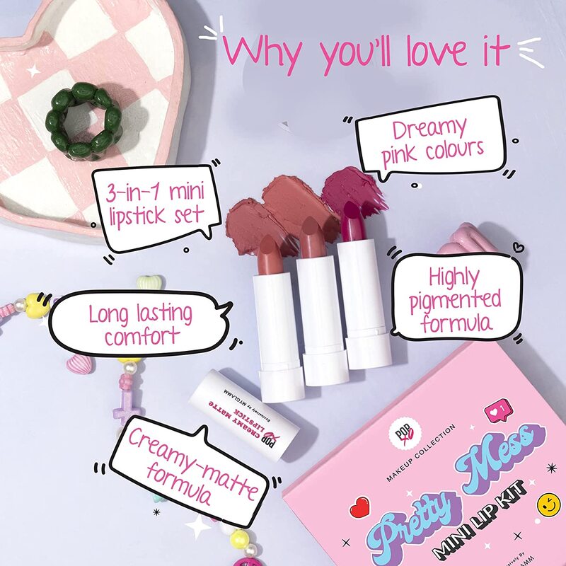 POPxo by MyGlamm Mini Lip Kit - Pretty Mess