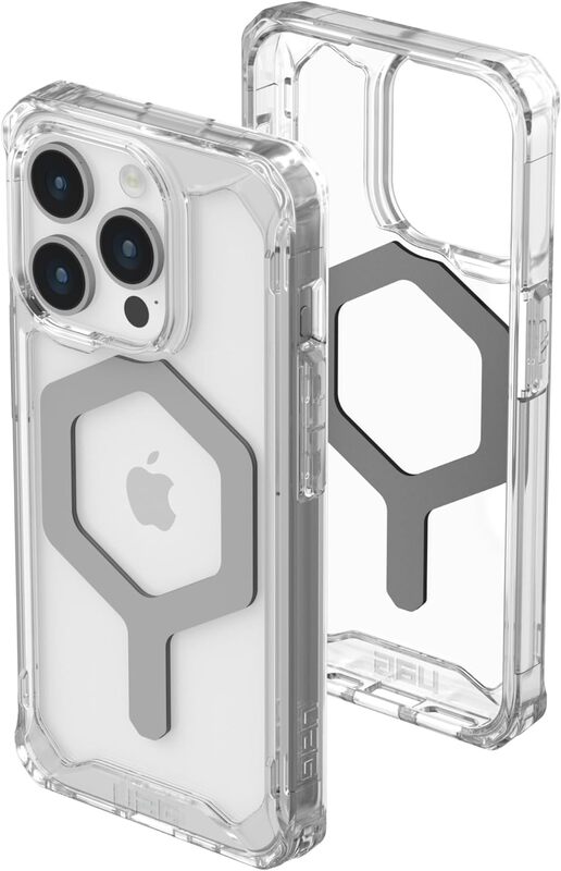 Urban Armor Gear UAG Plyo Magsafe for iPhone 15 Pro case cover (16 Feet Drop Tested) - Ice Silver