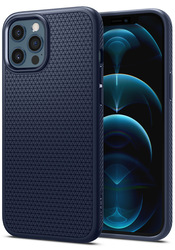 Spigen Apple iPhone 12 / iPhone 12 PRO TPU Case Cover Liquid Air, Navy Blue