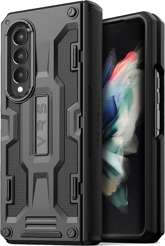 VRS Design Terra Guard (Hinge Protection) Samsung Galaxy Z Fold 3 5G Case Cover - Matte Black