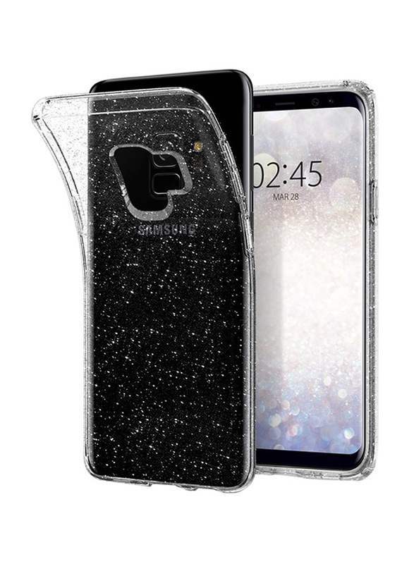 Spigen Samsung Galaxy S9 Liquid Crystal Glitter Mobile Phone Case Cover, Crystal Quartz