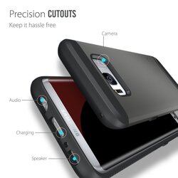 Tudia Samsung Galaxy S8 Merge Mobile Phone Case Cover, Metallic Slate
