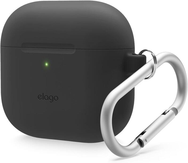 

elago AirPods 4 Case Silicone Hang - Black