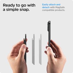 Spigen Urban Fit (MagFit) Magnetic Wallet Card Holder (3 Cards) for MagSafe compatible with iPhone 15 Pro Max / 15 Pro / 15 Plus / 15 / iPhone 14/13/12 Series - Black