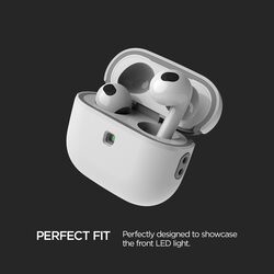 VRS Design Modern Airpods 3 case cover (2021) with Leather Strap - White