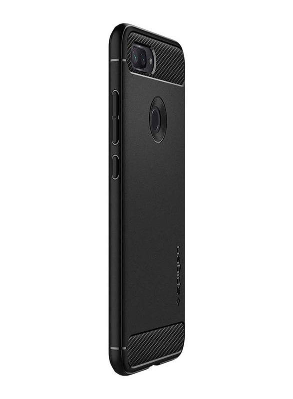 Spigen Xiaomi Mi 8 Lite Rugged Armor Mobile Phone Case Cover, Black