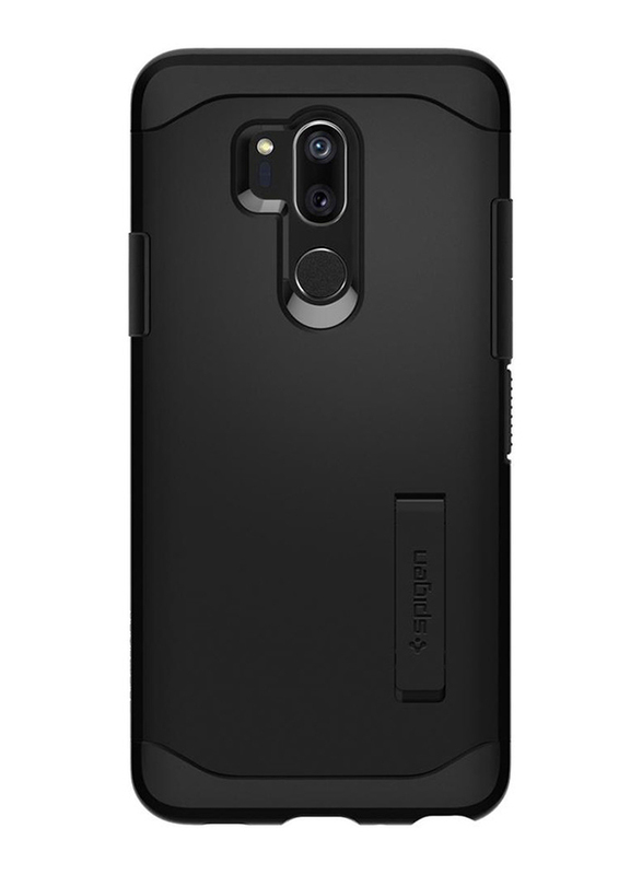 Spigen LG G7 ThinQ Slim Armor Kickstand Mobile Phone Case Cover, Black