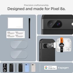 Spigen GLAStR EZ Fit Optik for Google Pixel 8a Camera Lens Screen Protector - Crystal Clear (2 Pack)