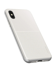 Vrs Design Apple iPhone X High Pro Shield Mobile Phone Case Cover, White/silver