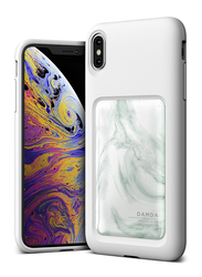 VRS Design iPhone XS Max Damda High Pro Shield Mobile Phone Back Case Cover, White Marble