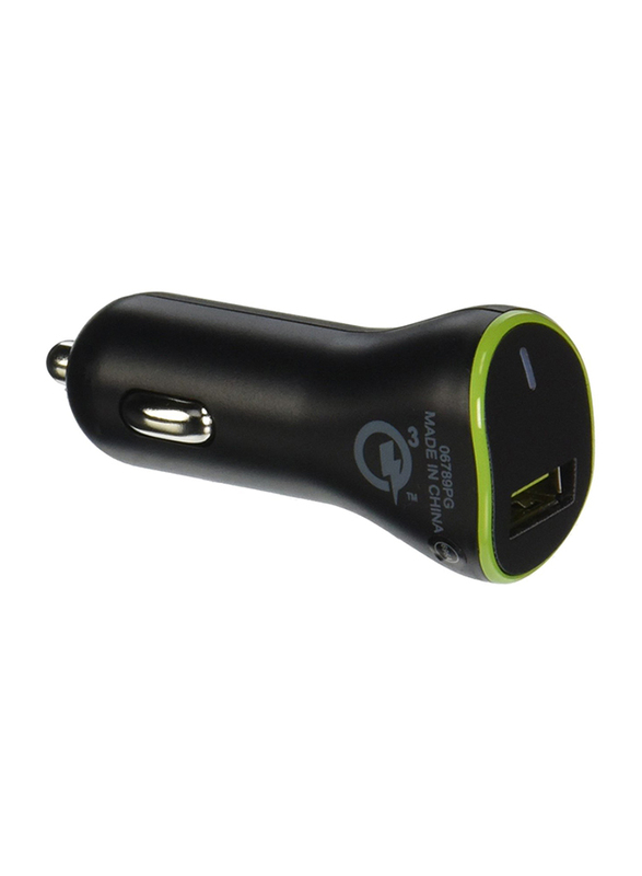 PureGear Extreme Car Charger, Qualcomm Quick Charge 3.0, Black