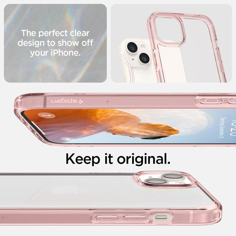 Spigen Ultra Hybrid for iPhone 14 Case Cover - Rose Crystal