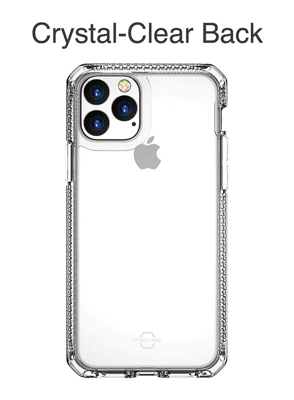 ITskins Apple iPhone 11 Pro Hybrid Mobile Phone Case Cover, with Hexotek 2.0 Drop Protection, Clear