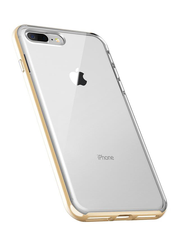 Vrs Design Apple iPhone 8 Plus/7 Plus Crystal Bumper Mobile Phone Case Cover, Gold