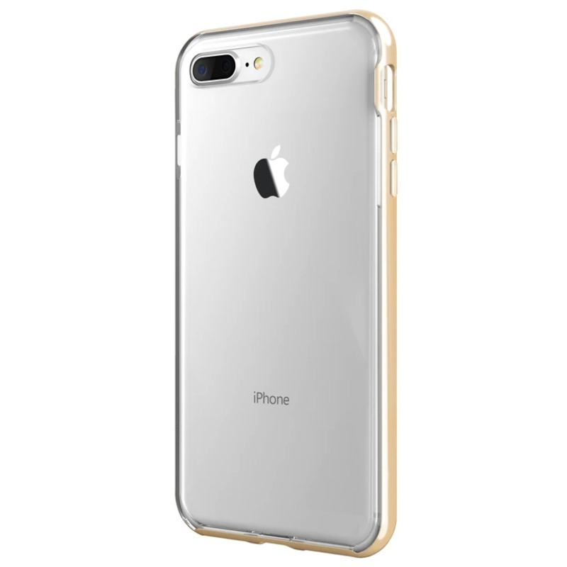 Vrs Design Apple iPhone 8 Plus/7 Plus Crystal Bumper Mobile Phone Case Cover, Gold