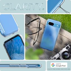 Spigen Ultra Hybrid for Google Pixel 8a case cover - Crystal Clear