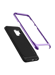 Spigen Samsung Galaxy S9 Neo Hybrid Mobile Phone Case Cover, with Herringbone Pattern, Lilac Purple