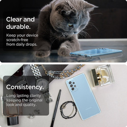 Spigen Samsung Galaxy A72 TPU case cover Liquid Crystal, Crystal Clear
