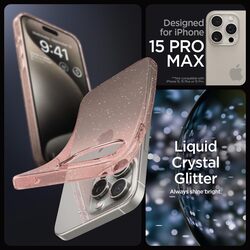 Spigen iPhone 15 Pro Max case cover Liquid Crystal Glitter - Rose Quartz